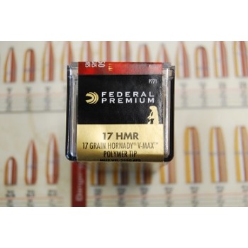 .17HMR Federal Premium 17gr V-MAX Box of 50 Rounds